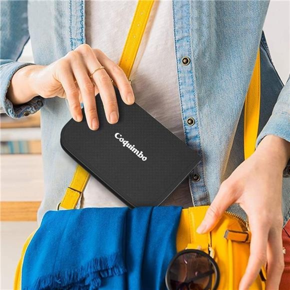 Sewing Kit with Scissors, Thimble, Thread, Sewing Needles (Black, L) - Picture 4 of 6